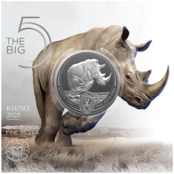 Big Five: Rhino 1 uncja Srebra 2025