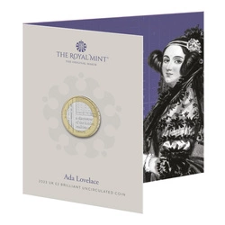 Ada Lovelace £2 Miedzionikiel 2023