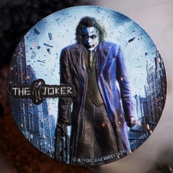 Niue: DC - The Joker kolorowany 2 uncje Srebra 2024 High Relief Antiqued Coin