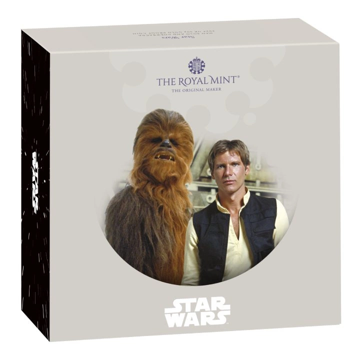 Star Wars: Han Solo and Chewbacca 50p Złoto 2023 Proof