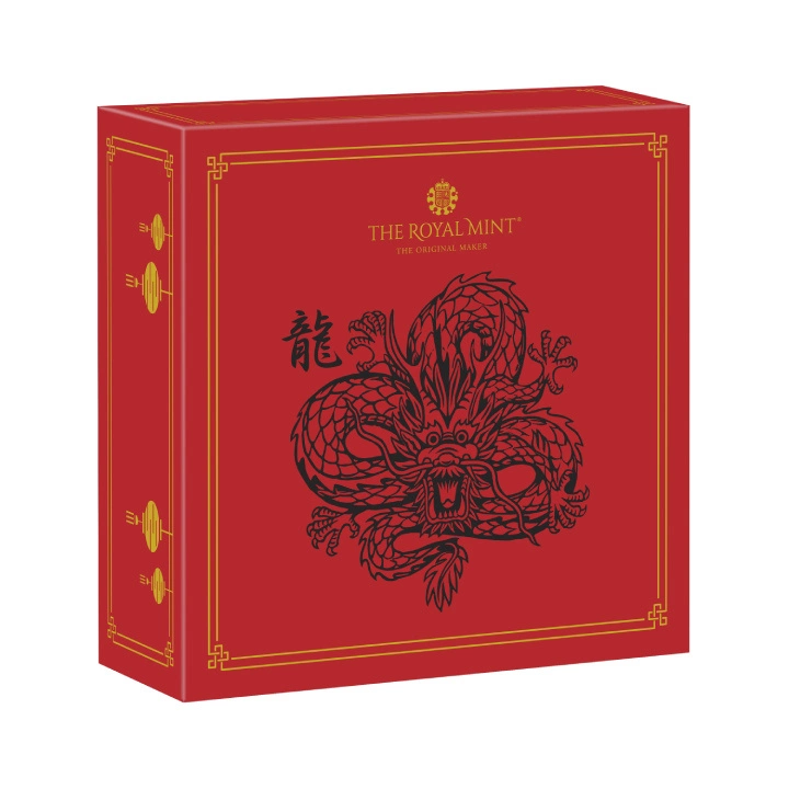 Royal Mint Lunar: Rok Smoka 5 uncji Złota 2024 Proof