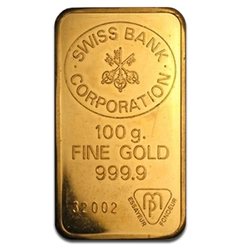 100 gramów Sztabka Złota Niesortowana