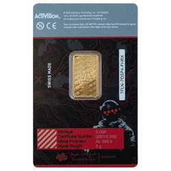 Sztabka Pamp Call of Duty: Modern Warfare III 5 gramów Złota 2024 LBMA GD Refiner