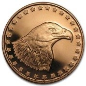 Orzeł "Eagle Head" 1 uncja Miedzi