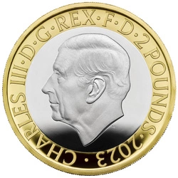 Ada Lovelace £2 pozłacany Srebro 2023 Proof Piedfort