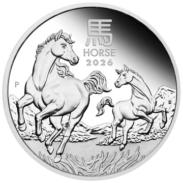 Perth Mint: Lunar III - Rok Konia 1/2 uncji Srebra 2026 Proof