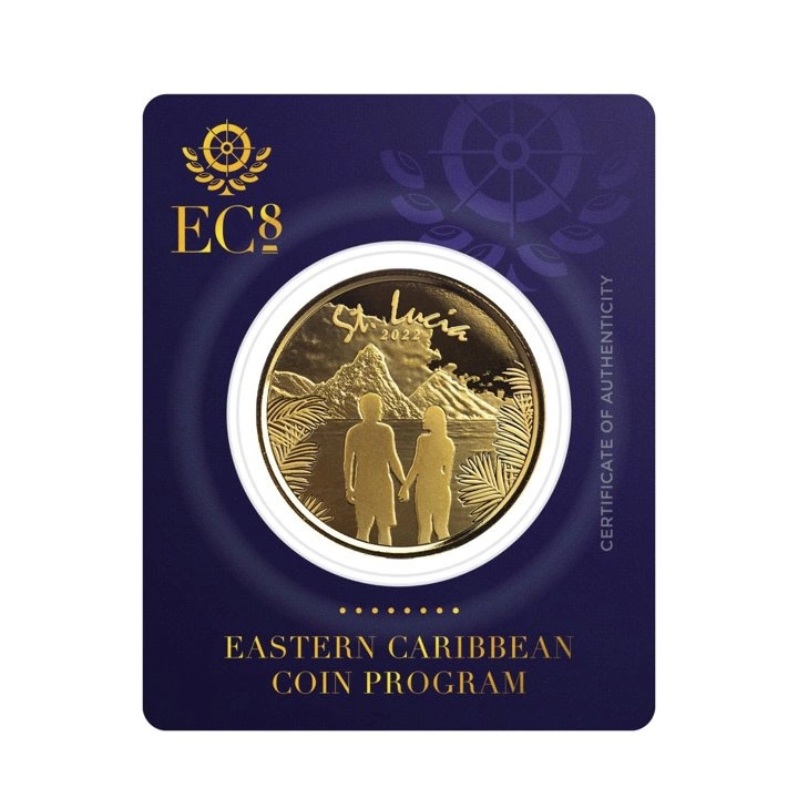 St. Lucia Couple 1 uncja Złota 2022