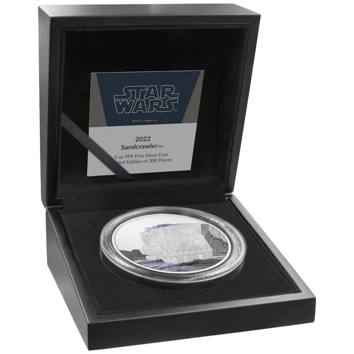 Niue: Star Wars - Sandcrawler kolorowany 5 uncji Srebra 2022 Proof