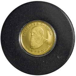 Charles Darwin 0,5 g Złota 2009 Proof