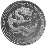 Samoa: Year of the Dragon 1/2 uncji Srebra 2024 Prooflike