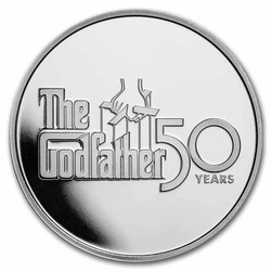 Niue: The Godfather kolorowany 50. rocznica filmu 1 uncja Srebra 2022 Proof