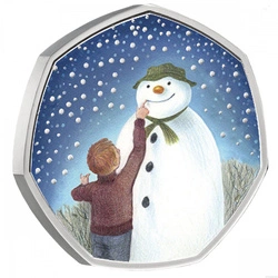 The Snowman kolorowany Srebro 2021 Proof