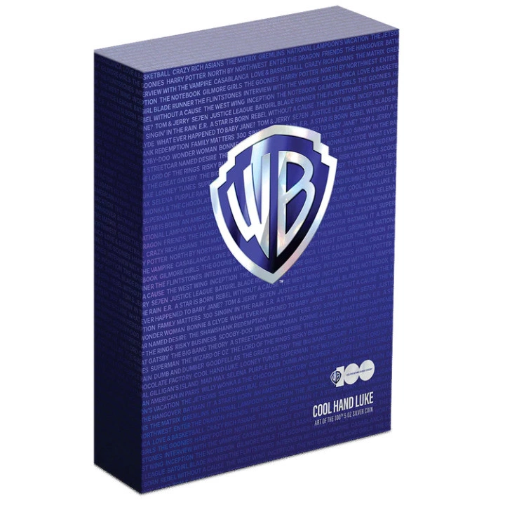 Niue: WB100 Art of the 100th – Cool Hand Luke kolorowany 5 uncji Srebra 2023 Proof