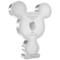 Niue: Disney - Mickey Chibi Coin kolorowany 1 uncja Srebra 2021 Proof