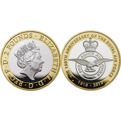 Zestaw 14 srebrnych monet Wielka Brytania 2018 Proof