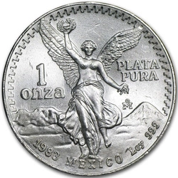 Mexican Libertad 1 uncja Srebra 1983
