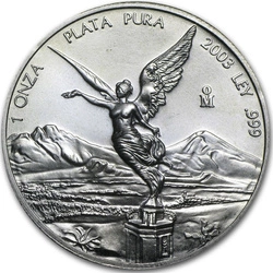 Mexican Libertad 1 uncja Srebra 2003