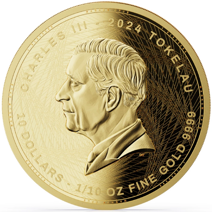 Tokelau: Magnum Opus 1/10 uncji Złota 2024 Prooflike