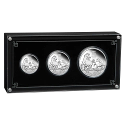 Perth Mint: Lunar III - Rok Konia: Zestaw 3 monet Srebro 2026 Proof