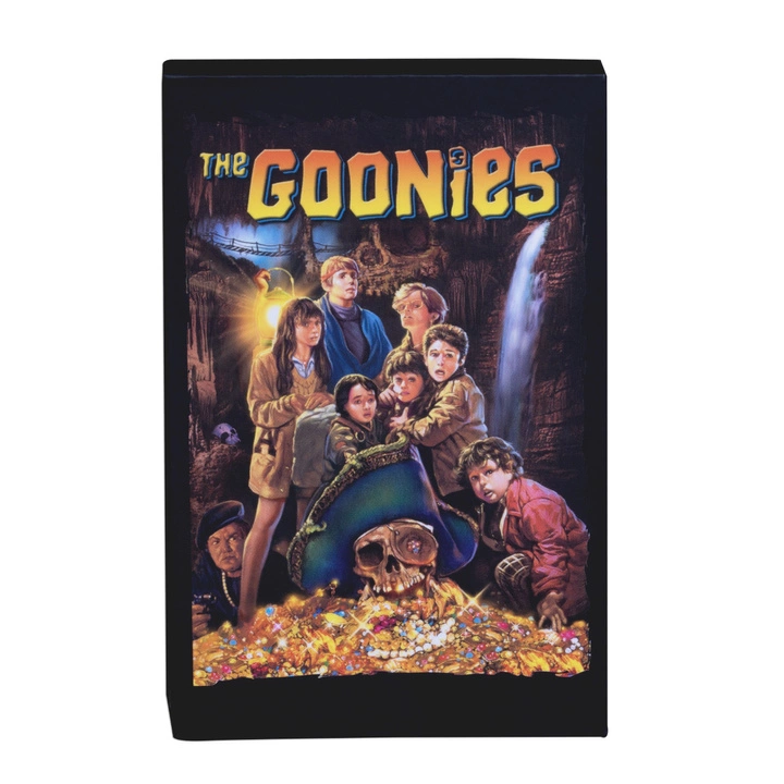Samoa: The Goonies VHS Tape kolorowany 2 uncje Srebra 2025 Antiqued Shaped Coin