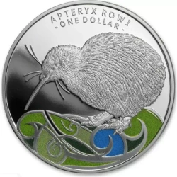 Kiwi kolorowany 1 uncja Srebra 2020 Proof
