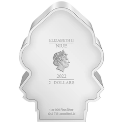 Niue: Star Wars - Admiral Ackbar Chibi Coin kolorowany 1 uncja Srebra 2022 Proof