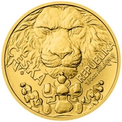 Niue: Czech Lion 1/4 uncji Złota 2023
