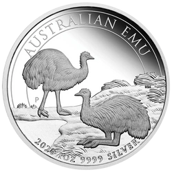 Australijski Emu 1 uncja Srebra 2020 Proof