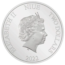 Niue: Transformers - Bumblebee kolorowany 1 uncja Srebra 2022 Proof