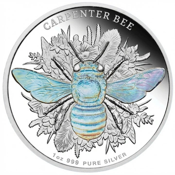 Niue: Australian Native Bees - Stingless Bee 1 uncja Srebra 2026 Proof Hologram