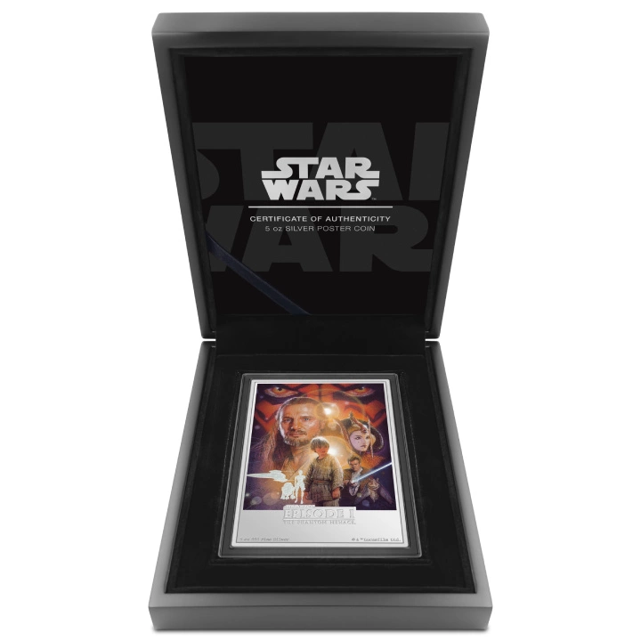 Niue: Star Wars - The Phantom Menace kolorowany 5 uncji Srebra 2024 Proof