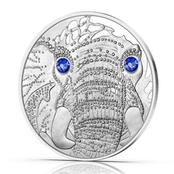 Africa - The Serenity of the Elephant 20 Euro Srebro 2022 Proof