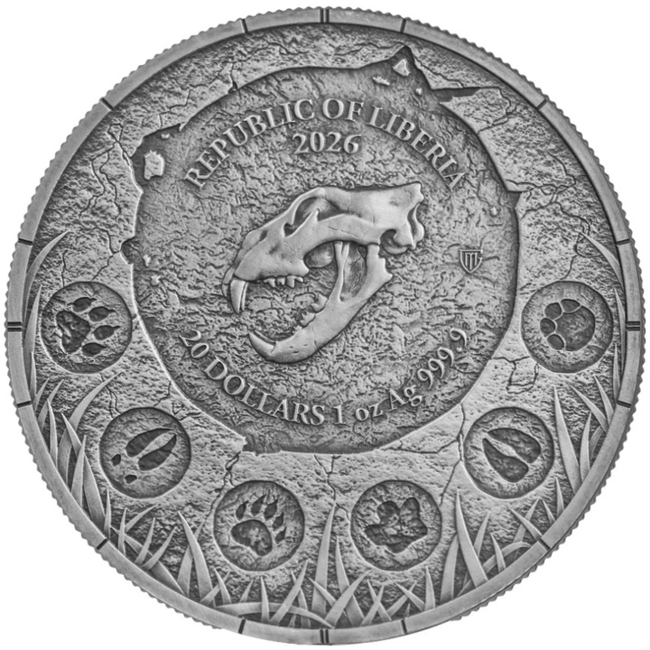 Germania Mint: Megafauna - Lew Jaskiniowy Oblivion 1 uncja Srebra 2026