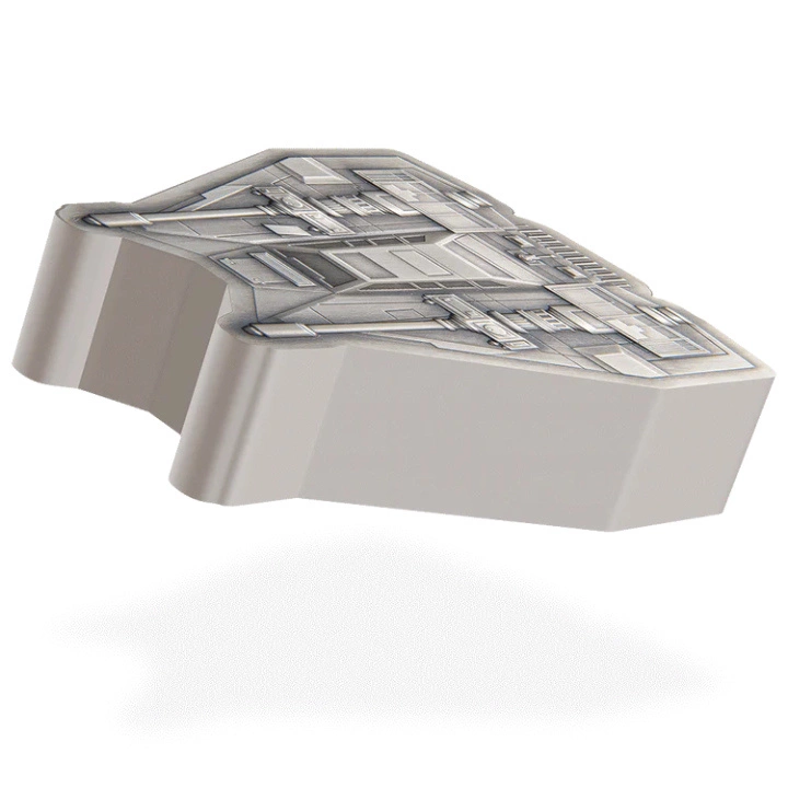 Niue: Star Wars - Snowspeeder 1 uncja Srebra 2023 Antiqued Shaped Coin