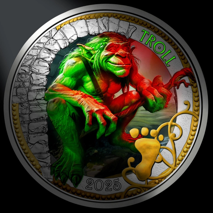 Mythical Creatures: Troll - Guardian of Legend 3 Euro Miedzionikiel 2025