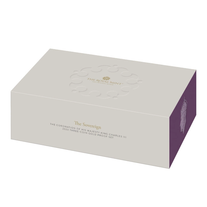Wielka Brytania: The Coronation of His Majesty King Charles Sovereign Zestaw 3 monet 2023 Proof