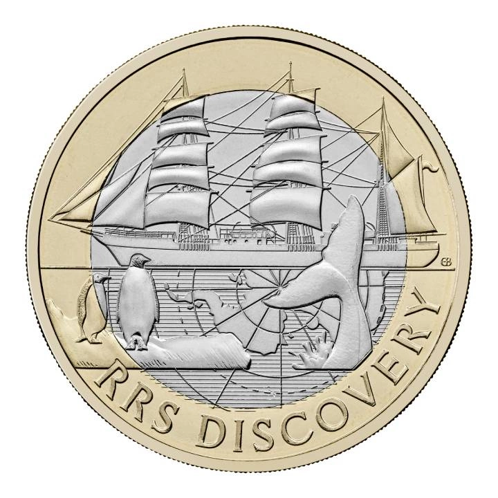 RRS Discovery £2 Miedzionikiel 2025