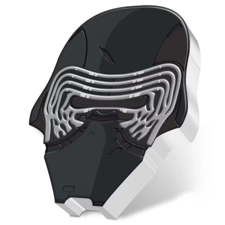 Niue: Star Wars The Faces of the First Order - Kylo Ren kolorowany 1 uncja Srebra 2022 Proof