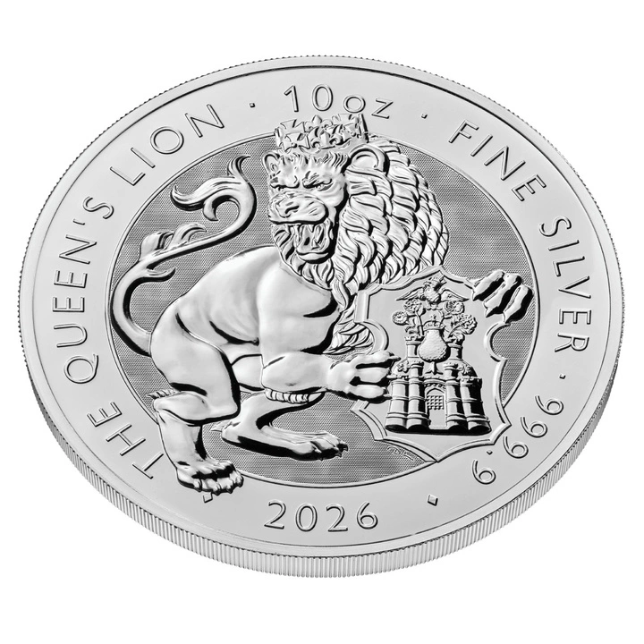 The Royal Tudor Beasts: Queen's Lion 10 uncji Srebra 2026