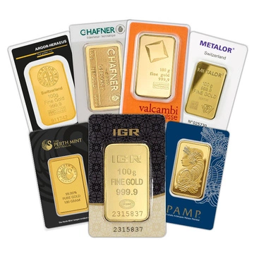 Sztabka 100 gramów Złota LBMA GD Refiner