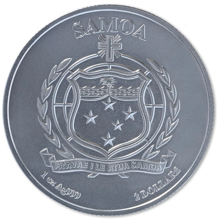 Samoa: John Mercanti Eagle 1 uncja Srebra 2023