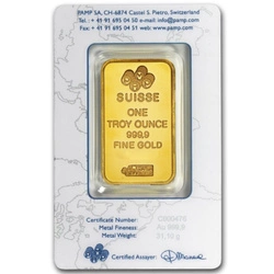 Sztabka Pamp Suisse 1 uncja Złota