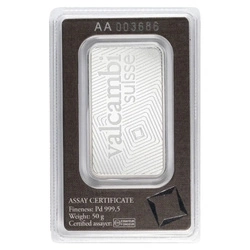 Sztabka Valcambi 50 gramów Palladu