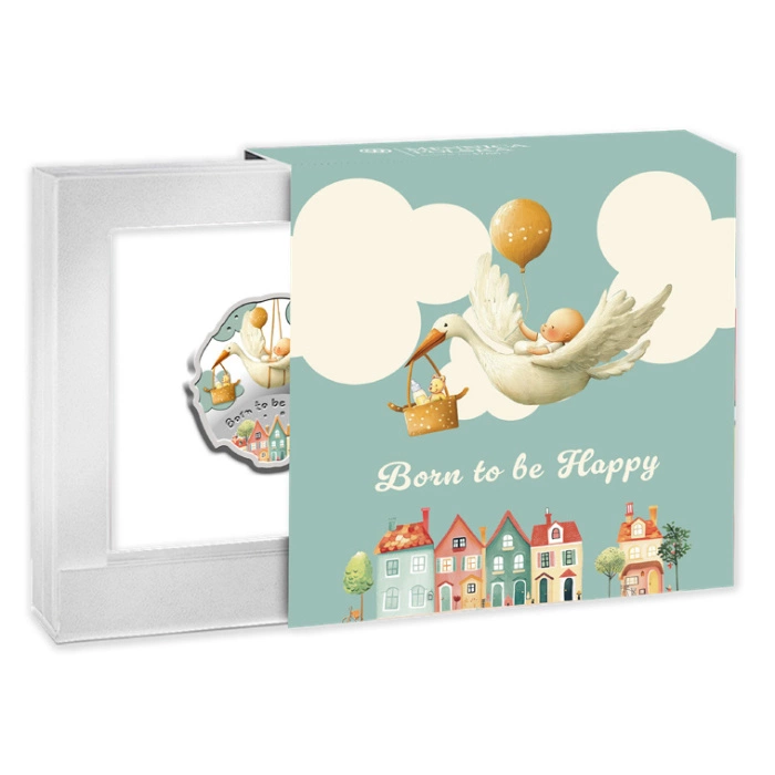 Cameroon: Born to Be Happy kolorowany 1/2 uncji Srebra 2025 Proof