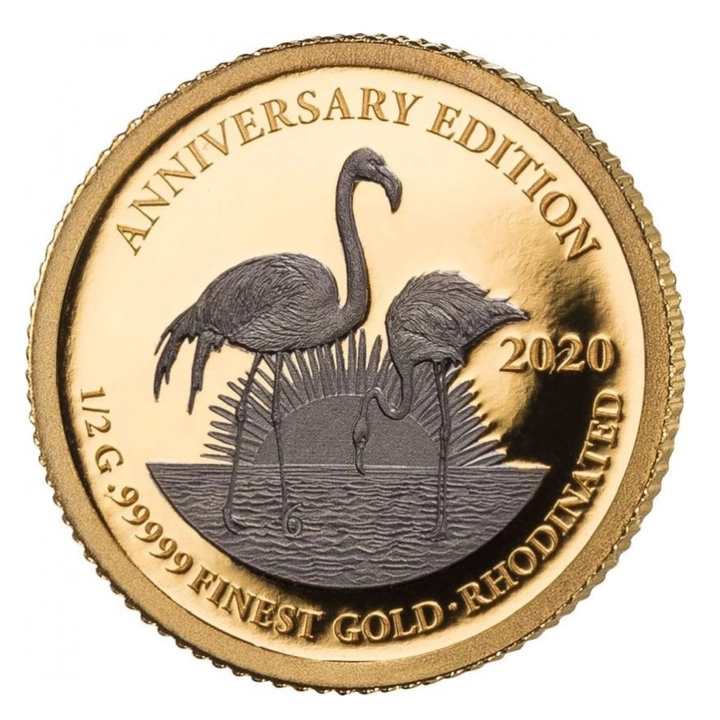 Afryka: Zestaw 7 Złotych Monet 0.5 g 2020 Proof Anniversary Edition