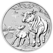 Lunar III: Rok Bawoła 1/2 uncji Srebra 2021