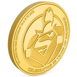 Niue: DC Comics - Superman 85. rocznica komiksu 1/4 uncji Złota 2023 Proof