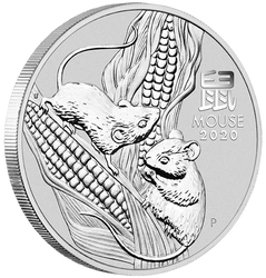 Lunar III: Rok Myszy 1/2 uncji Srebra 2020