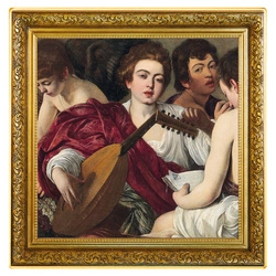 Niue: Caravaggio - Koncert kolorowany, pozłacany 1 uncja Srebra 2022 Proof