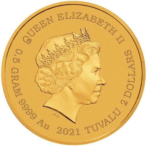 Tuvalu: James Bond 007 0,5 grama Złota 2021